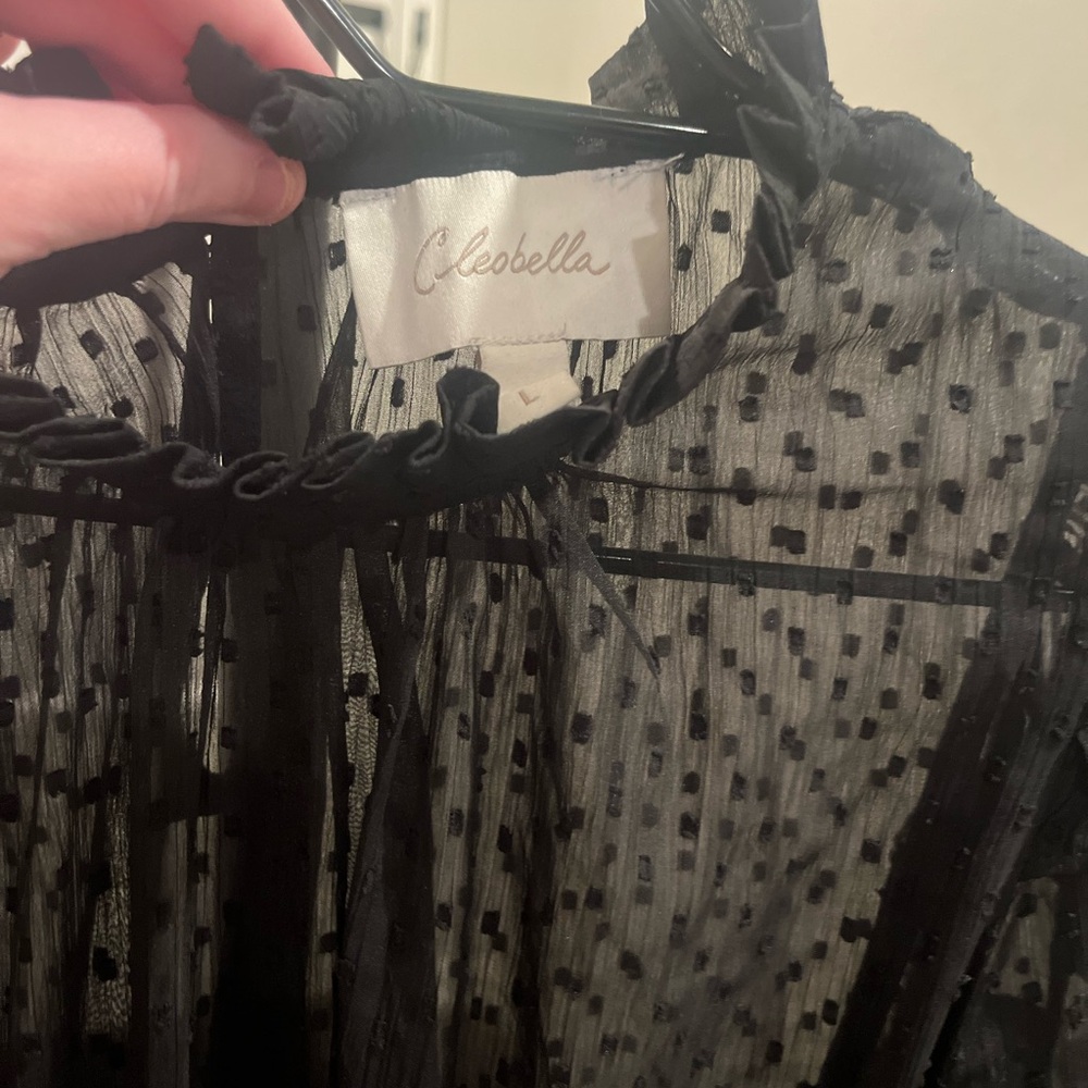 Cleobella Lacey Mini Dress - Black - Picture 7 of 14